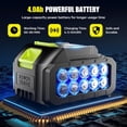 thumbnail image 5 of BUTOMKY 1200PSI Cordless Portable Pressure Washer, Brushless Battery Powered Handheld Car Cleaner with 30 Speed Levels, 6-in-1 Nozzle, 24FT Hose & Foam Cannon for Car Patio Garden Boat Cleaning, 5 of 8