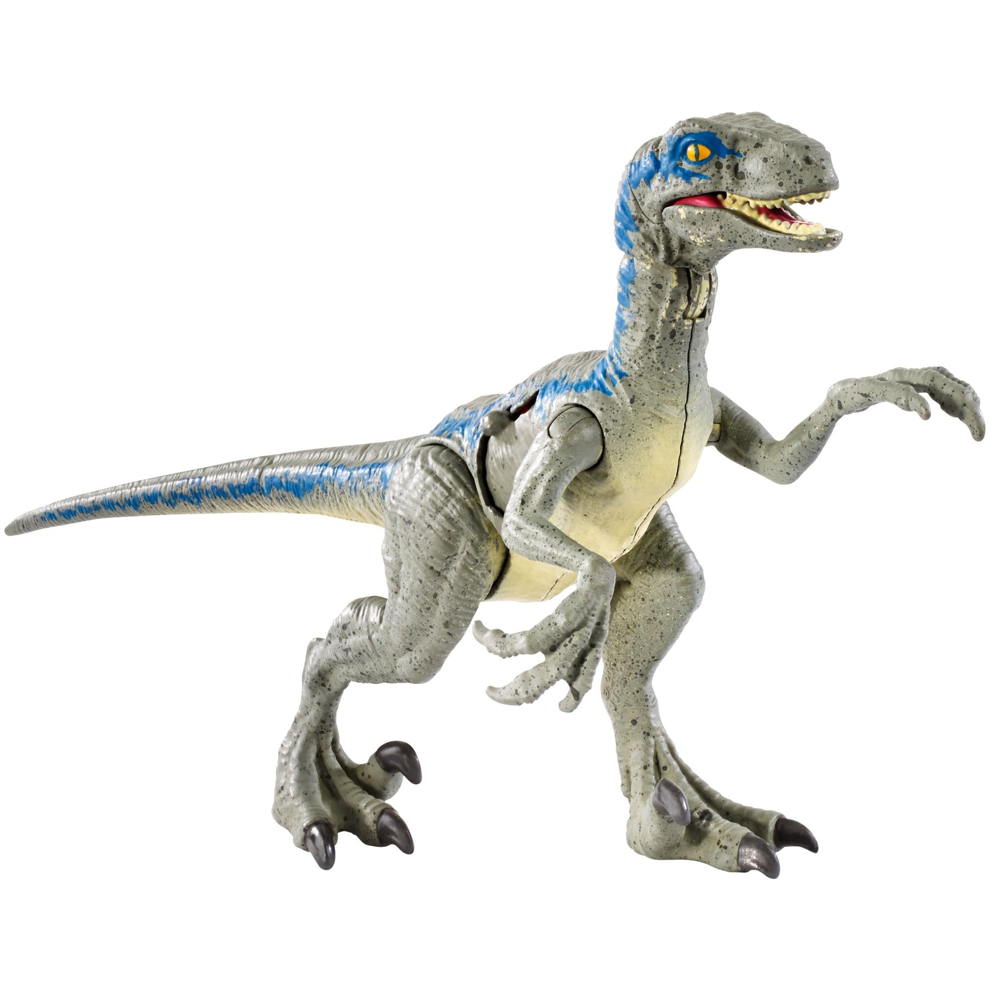 Hasbro Jurassic World Dinosaur Velociraptor Raptor Blue Battle Damage 