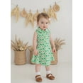 thumbnail image 6 of BemeyourBBs Girls A-line Dress Sleeveless Turn Down Collar Zip Up Golf Print Dress, 6 of 9