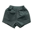 thumbnail image 3 of Shorts Girls Elastic Waist Drawstring Pull-On Travel Pants Infant Girl Clothes 6-7 Years, 3 of 4