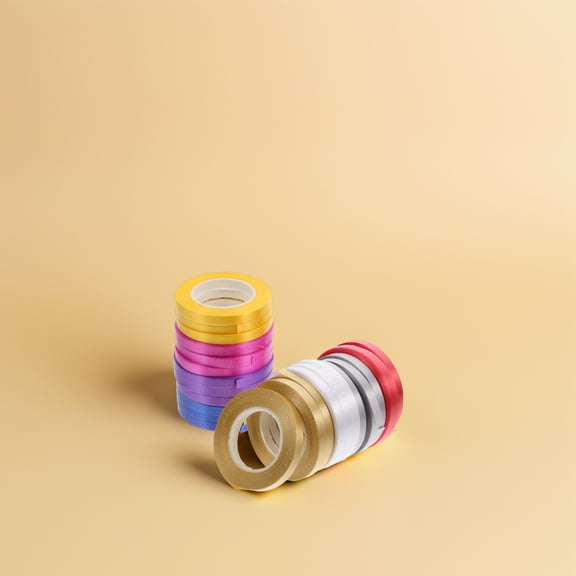 OFFIGAM Assorted Curling Ribbon 24 Rolls for Crafts, Weddings, Birthdays, Holiday Decorations, Wrapping and Party Supplies