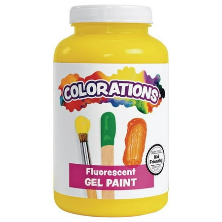 UPC: 0191487013291 | Colorations Gel Paint  Fluorescent Neon Yellow  16 oz.