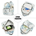thumbnail image 5 of Teddy Bear Balloon and Butterflies Travel Laptop Backpack Casual Daypack Lightweight Bookbag Compartment for Business, 5 of 7