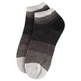 thumbnail image 2 of BambooMN Women's Chenille Fuzzy Color Block Ankle Socks - Black Out - Extra Large - 1 Pair, 2 of 8