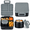 Gray, variant on Gray 5-compartment Leak-proof Bento Lunch Box with Soup Thermos and Insulated Bag