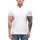 thumbnail image 1 of pstuiky camisetas para hombre, Camiseta de cuello redondo para hombre, color liso, elástica, transpirable y de manga corta. ropa de hombre m, 1 of 5