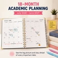 thumbnail image 3 of XIANXIAN Academic Planner 2026-2027, 18 Months Weekly and Monthly Hardcover Planner, July 2026 - December 2027, 8.5" x 11" A4 Large Daily Calendar Planner Book with Tabs, Wirebound, 3 of 6