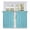 Aqua, Teal, Cyan, variant on Sage Green Tier Curtains 24 Inch Length, Farmhouse Vintage Green Solid Color Modern Cafe Short Curtains for Bathroom Over Sink, Small Kitchen Curtain Light Filtering Drapes 2 Panels 27.5"Wx24"L