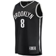 thumbnail image 2 of Men's Fanatics Cam Thomas Black Brooklyn Nets 2021 NBA Draft First Round Pick Fast Break Replica Jersey - Icon Edition, 2 of 3
