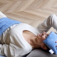 thumbnail image 6 of Sacksy Thyme Unscented Flaxseed Filler Heating Pad for Stress Relief and Therapy, Blue, 6 of 6