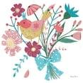 thumbnail image 2 of Zaman, Farida 26x26 White Modern Wood Framed Museum Art Print Titled - Royal Birds V White, 2 of 4