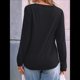 thumbnail image 4 of Blusas de Larga para Mujer, Blusas Elegantes e Informales, Camisetas de Encaje para Negocios, Moda de Otoño 2025. Negro XL, 4 of 7