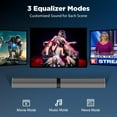 thumbnail image 5 of Sound Bar, 80W Soundbar with Bluetooth/ARC/Opt/AUX Connect, with Volume Boost, 3 Equalizer Modes, 2 in 1 Detachable Soundbar for TV/PC/Gaming/Projectors, 5 of 5