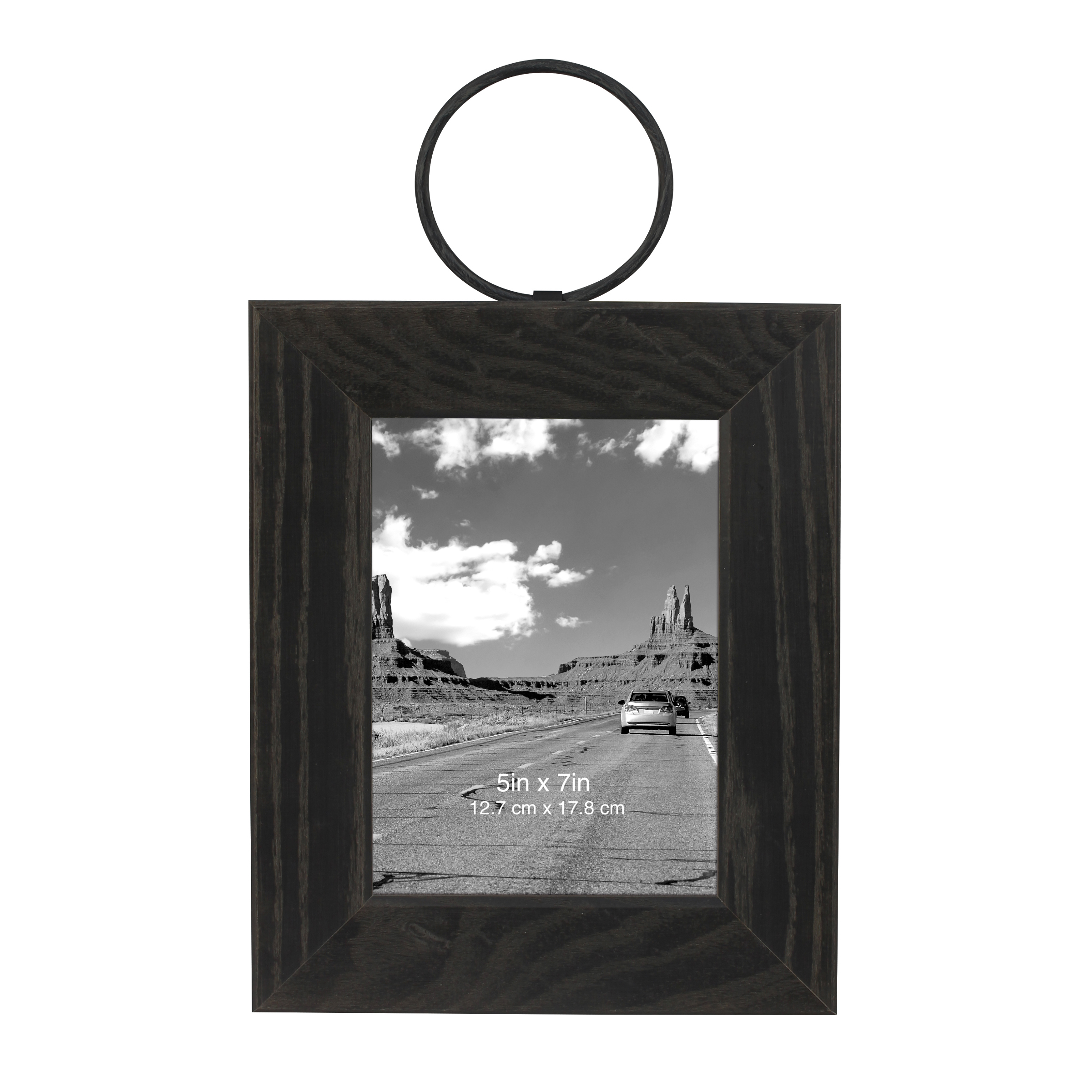 Better Homes & Gardens Wooden Hanging Frame with Metal Ring Walmart