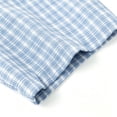 thumbnail image 3 of COSFO Men Button Down Shirt Short Sleeve Cotton Plaid Summer Shirts Loose Fit with Pocket Collared Casual Tops, 3 of 8