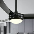 thumbnail image 1 of SYNGAR Ceiling Fan with Light Black 52inch, Modern Ceiling Fan with Remote Control 6 Wind Speeds and Timer for Summer and Winter Living Room Bedroom, Adjustable Lights, LJ3061, 1 of 9