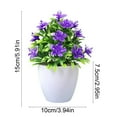 thumbnail image 3 of Artificial Pot Flowers under $5! kkbbma Artificial Pot Flowers Small Fake Plants with Pot Mini Potted Plants for House Office Tabletop Decoration, 3 of 6