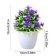 thumbnail image 3 of Simulación de ciruelos de cinco hojas en macetas, plantas de bonsái, simulación de flores, ideal para decoración de interiores, jardines, terrazas y escritorios de oficina., 3 of 5