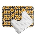 thumbnail image 6 of Honeii Vintage Black White Plaid Sunflowe Pattern Bathroom Anti-Skid Pad Bathroom Mat Vintage Seamless Pattern Not-Slip Toilet Rug Set, 6 of 6