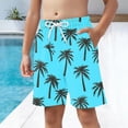 thumbnail image 4 of IVEYRTF Kids Boys Swim Trunks Solid Color Quick Dry Beach Wear Surf Shorts Pocket Design Summer Vacation Comfort Shorts(Blue,8-9 Years), 4 of 8