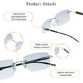 thumbnail image 2 of LifeArt Blue Light Blocking Glasses, Computer Reading Glasses, Anti Blue Rays, Reduce Eyestrain, Stylish for Men and Women(Silver,+2.50 Magnification), 2 of 5