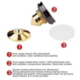 thumbnail image 4 of 4 Set Gold Speaker Spike with Floor Discs Stand Foot Isolation Spikes Speaker Accessories, 4 of 5