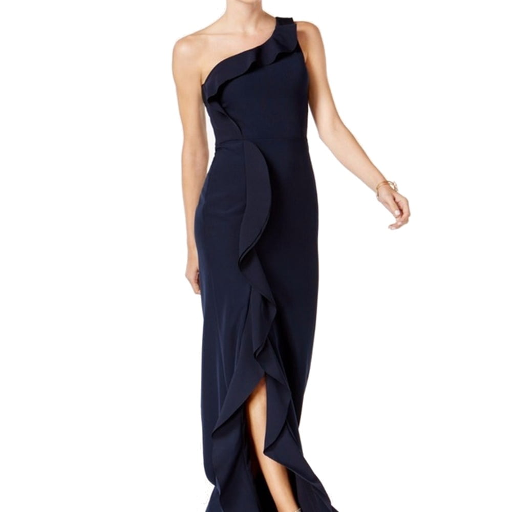 xscape ruffled gown