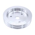 thumbnail image 1 of Bomba de Agua Corta para Automóvil, Polea de Cigüeñal, Doble Ranura, Reemplazo , Pieza de Aleación de Aluminio Swp para Sbc 350 383 28 Soledad Polea de bomba corta, 1 of 8