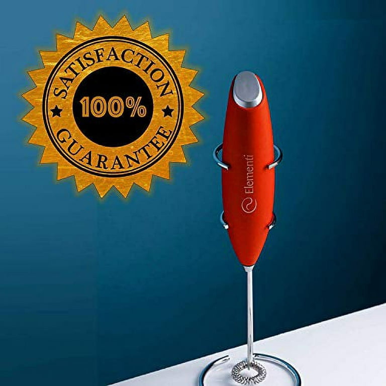 Elementi Milk Frother Handheld - Hand Frother for Coffee - Drink Mixer  Handheld - Coffee Mixer Wand - Coffee Frother Handheld - Stirrers Electric  