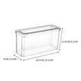 thumbnail image 3 of Refrigerator Storage Box, Stackable Covered Refrigerator Storage Box, Transparent Plastic Food Storage Box, Suitable For Kitchen, Countertop, Cabinet, Refrigerator, 77.78 Oz., 3 of 6