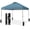 Cyan Blue, variant on CROWN SHADES 10x10 Pop Up Canopy Beach Tent with One Push Setup Instant Outdoor Canopy Tent Sun Shade for Events Sky Blue