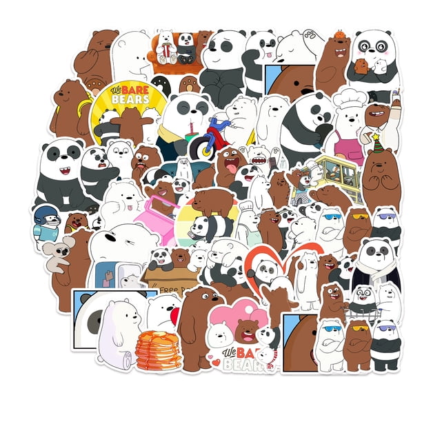 Pegatinas de oso impermeables para ordenador portátil, botellas de agua, bicicleta, monopatín, equipaje, ordenador, Hydro Flask, juguete, teléfono, Snowboard, 100 Uds. Decoración de bricolaje como regalo para niños, niñas y adolescentes. oso de fresa Electrónica