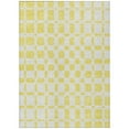 thumbnail image 2 of HomeRoots 591169 9 x 12 ft. Yellow & Gray Geometric Washable Indoor & Outdoor Rectangle Area Rug, 2 of 5