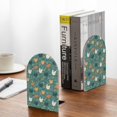thumbnail image 5 of Picia Flowe Rooster Pattern Wood Bookends for Shelves,Non-slip Bookends, Heavy Duty Wooden Bookend Support,1 Pair, 5 of 8