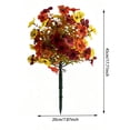 thumbnail image 2 of Faux Mums for Outdoor Planters, 4 Pcs Artificial Fall Flower Bush Picks, UV Resistant Harvest Faux Floral Stems, Autumn Seasonal Foliage Sprays, Thanksgiving Decorative Floral Arrangement, 2 of 5