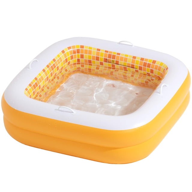 Piscina inflable para bebés GRIP A POOL con suelo acolchado y asas