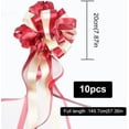thumbnail image 2 of Set de regalo de 10 lazos grandes para decoración de coche, boda, nuevo hogar, fiesta, celebración, regalo (Beige rojo), 2 of 3