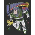 thumbnail image 2 of Men's Lightyear Buzz and Sox Protecting The Galaxy Graphic Tee Charcoal Large, 2 of 5