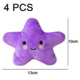 thumbnail image 2 of 4 piezas de juguetes de peluche, juguetes de peluche crujientes, lindos juguetes para masticar con forma de estrella, amarillo, 2 of 5