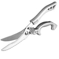 thumbnail image 1 of Cheers Poultry Shears Sharp Heavy Duty Comfortable Handle Dishwasher Safe Spring Loaded Multi-functional Stainless Steel Chicken Bone Kitchen Scissors for Barbecue, 1 of 7