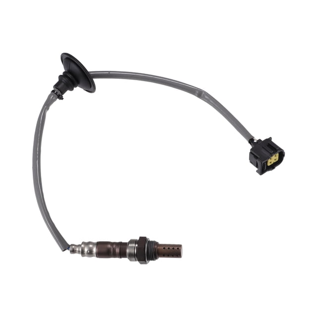 Unique Bargains Car Oxygen Sensor O2 Sensor Replacement for Mitsubishi Lancer 2008-2015 2.0L 2.4L No.1588A171. The sensor is constructed from durable metal and plastic with a black, silver tone, and gray finish. It includes coated threads for easy installation and measures 40.5cm (15.94 inches) in length. Designed for Mitsubishi Lancer, Outlander, and Outlander Sport models within specified years and engine sizes.