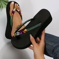 thumbnail image 6 of ibiyuan Jelly Flip Flops for Women Thong Sandals for Women Wide Non- Tpr Sole Women's Slippers Soft Orthofeet Shoes for Women for Causal Walking Work Vacation, 6 of 8