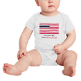 thumbnail image 2 of Proud to Be Thai American Flag Cute Baby Bodysuits Newborn Clothes (White, 12-18 Months), 2 of 5