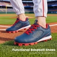thumbnail image 5 of EQW Youth Baseball Cleats, Rubber Molded Lace Up Softball Shoes for Boys Girls, 5 of 8