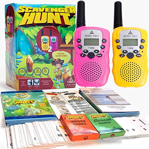 Scavenger Hunt Game For Kids Walkie Talkies Outdoor Activities For Kids Camping Games For Families Outdoor Spy Kit For Kids Treasure Hunt Fun Outdoor Activities For Kids Board Games Girls Boys