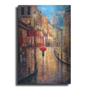Luxe Metal Art Montmartre Evening by Haixia Liu, Metal Wall Art, 12x16