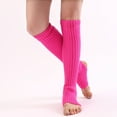 Long Leg Warmer Womens Men 80s Party Ribbed Knit Dance Sports Leg