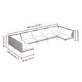 thumbnail image 4 of vidaXL 7 Piece Garden Lounge Set with Cushions Poly Rattan Dark Grey, 4 of 4