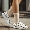 thumbnail image 3 of COEQINE Dachshund Women Sneakers Girls Cute Dog Paw Bone Heart Beige Puppy Print Running Athletic Footwear Anti-Slip Mens Tennis Shoes for Indoor Outdoor Soft Training Shoes, 3 of 7