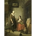 thumbnail image 3 of Johannes Christiaan Janson 19x24 Black Modern Framed Museum Art Print Titled - ‘Good Neighbors’, (1780 - 1810), 3 of 5